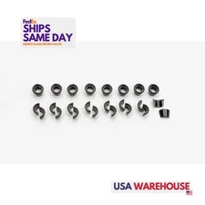 Manley 13097-16, Set of 16 Black Steel 10 Degree Valve Locks Performance Parts