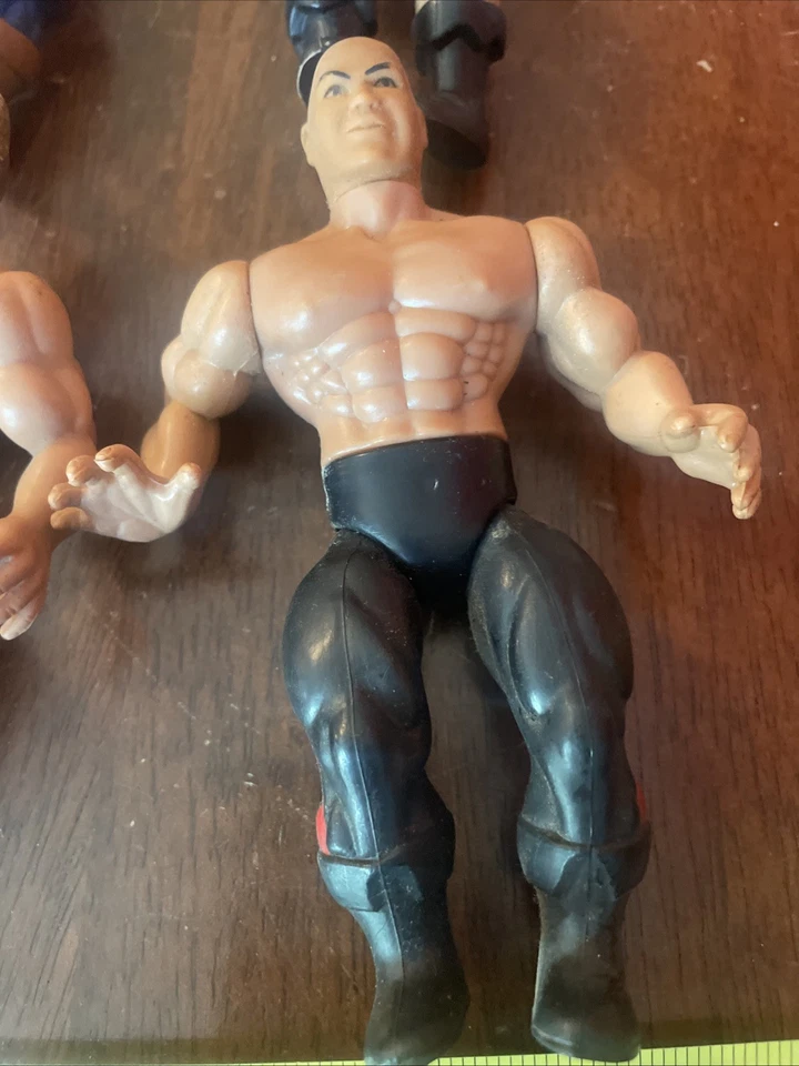 Vintage 1982 REMCO AWA Wrestling Action Figures Lot Of 6 Dirty - Image 4 of 4