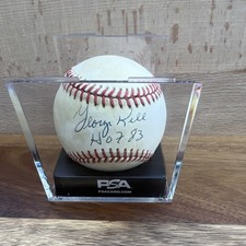 George Kell Autographed Official American League Baseball PSA Authenticated