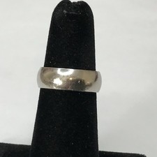 Sterling Silver 6mm Band Ring Sz5 3.83grams