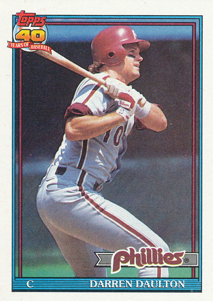 Darren Daulton 1991 Topps #89 Phillies Baseball Card