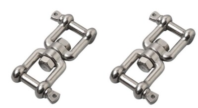 2 x 16 mm Boot Anker Kette Wirbel Edelstahl 316 Kiefer und Kiefer Gym Marine
