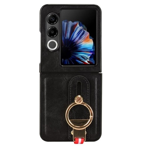 For ZTE nubia Flip2 / Flip 2 5G Wristband Case Luxury PU Leather+PC Back Cover - Picture 10 of 29