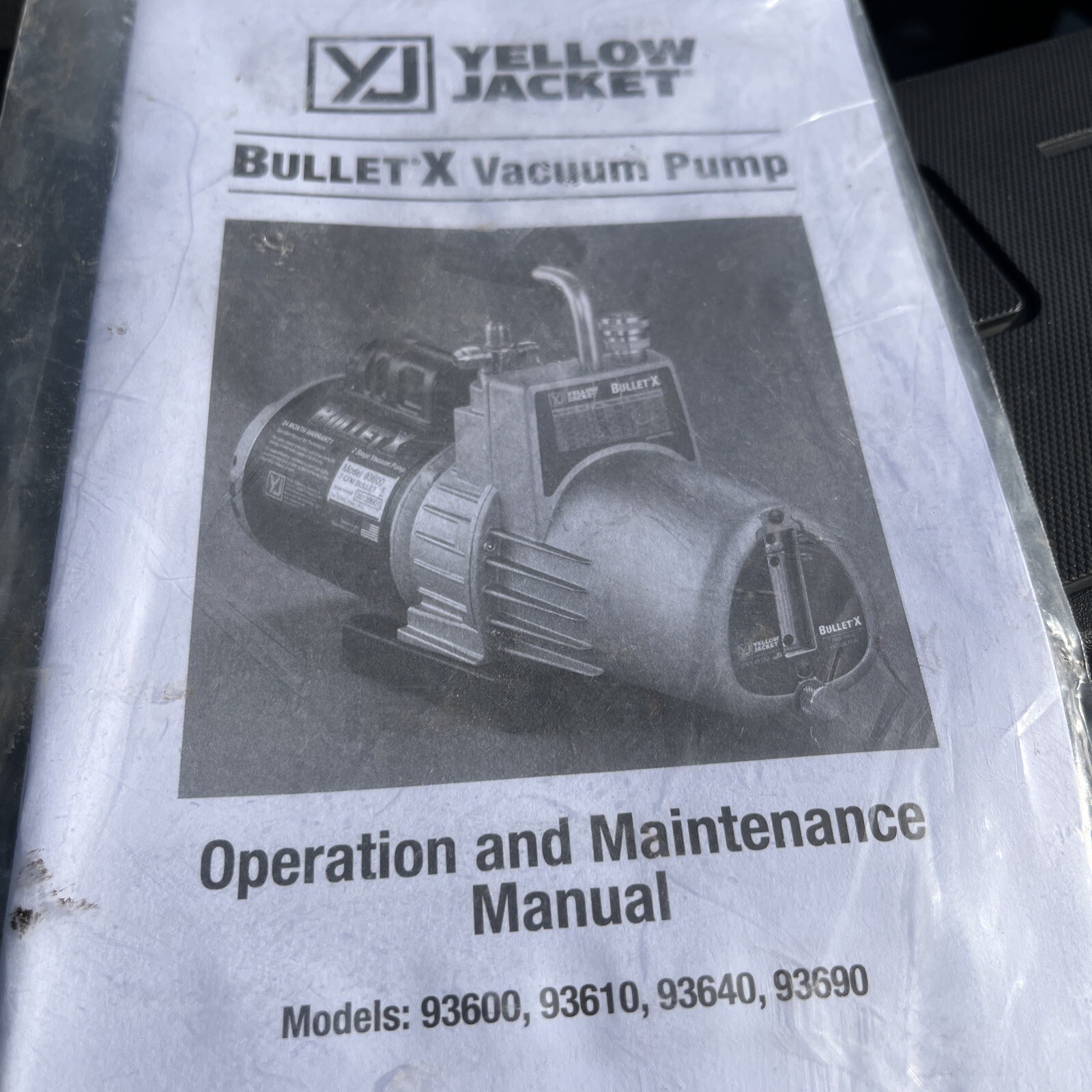 Yellow Jacket Bullet X TwoStage Vacuum Pump Model 93600 686800936000 eBay