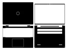 Carbon Vinyl Laptop Sticker Skin Decal Cover for Dell Inspiron 16 Pro 5630 2023