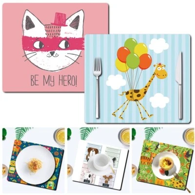 Platzsets Tisch Tischsets abwaschbar rutschfest Wärmedämmung Webvinyl - Bild 1 von 4
