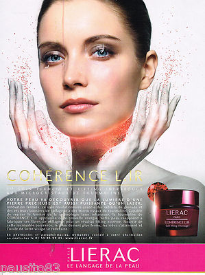 REKLAME WERBUNG 065 2010 LIERAC Kosmetik Gesicht