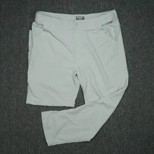Simms Pants Men XXL Gray Chino Lightweight Hiking Fishing Lightweight Zip Pocket