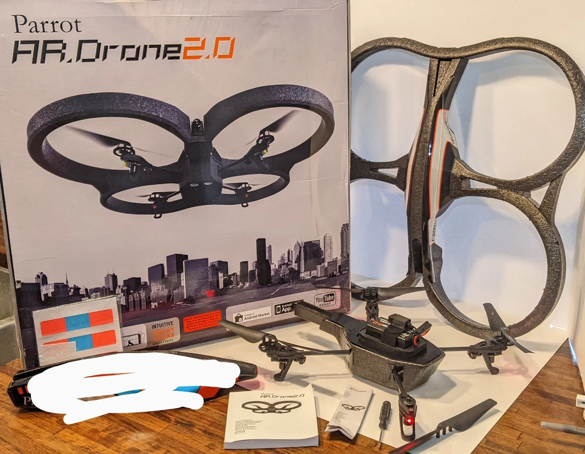 PARTS ONLY Parrot AR drone 2.0 Drone and Indoor Hull More Original Box