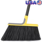 Outdoor Broom Heavy Duty 14 Inch Wide Floor Sweeper Garage Patio Home Cleaning