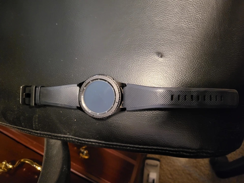 Samsung Gear S3 Frontier 46mm Stainless Steel Case Dark Gray Sport Band... - Image 3 of 3