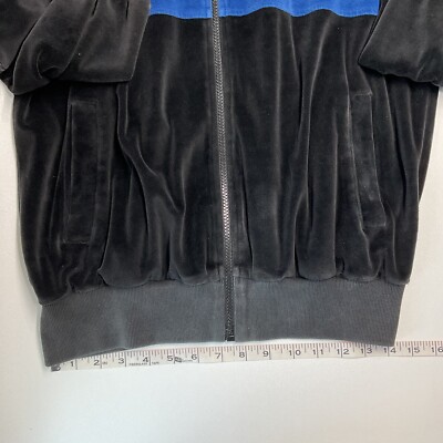 トップス ChristianDior TrackJacket XL Stretch VTG Christian Dior Velour Track Jacket Large L Mens Blue