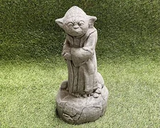 Tall Yoda Jedi Star Wars Concrete Garden Sculpture Lawn Ornament Frost Protected