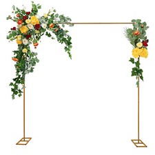Wedding Arch Backdrop Stand Metal Square Flower Frame 9.8FT Garden Party Decor