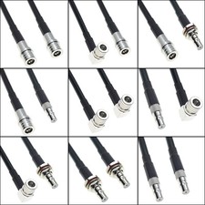 RG58 QMA Male to Male Female Right Angle connector Crimp Lot RF Coaxila Cable