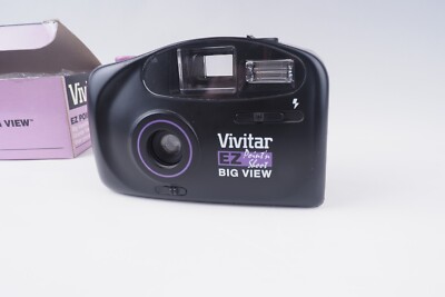 Vivitar 35mm Film camera EZ point and shoot Big view never been used in box
