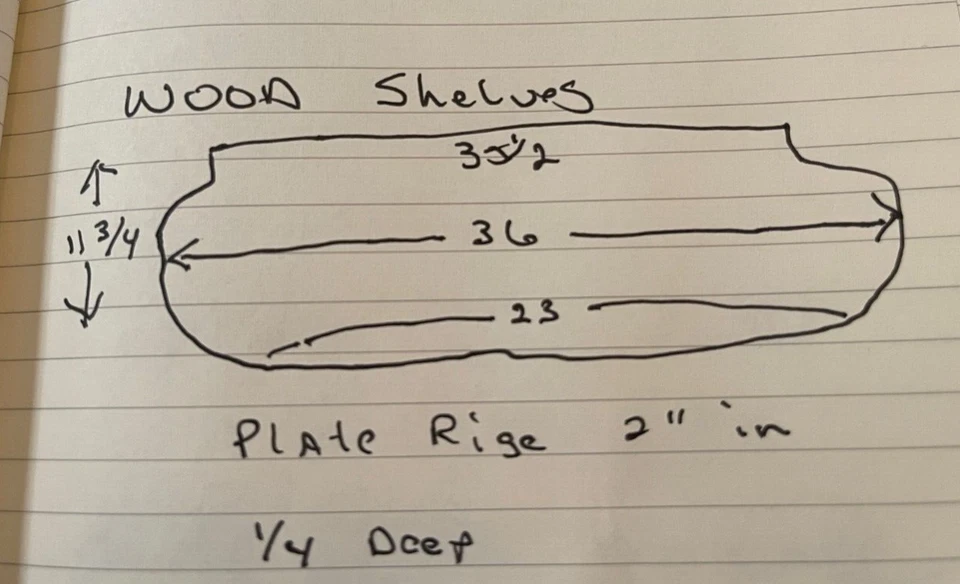 Antique Curved bow front cabinet Oak shelf pre 1900 replacement piece wood - Image 2 of 3