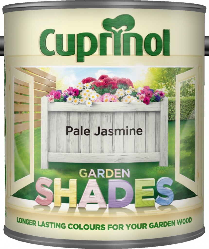 Cuprinol Garden Shades Paint Wood Furniture Shed Fence Protect 1L - Pale Jasmine