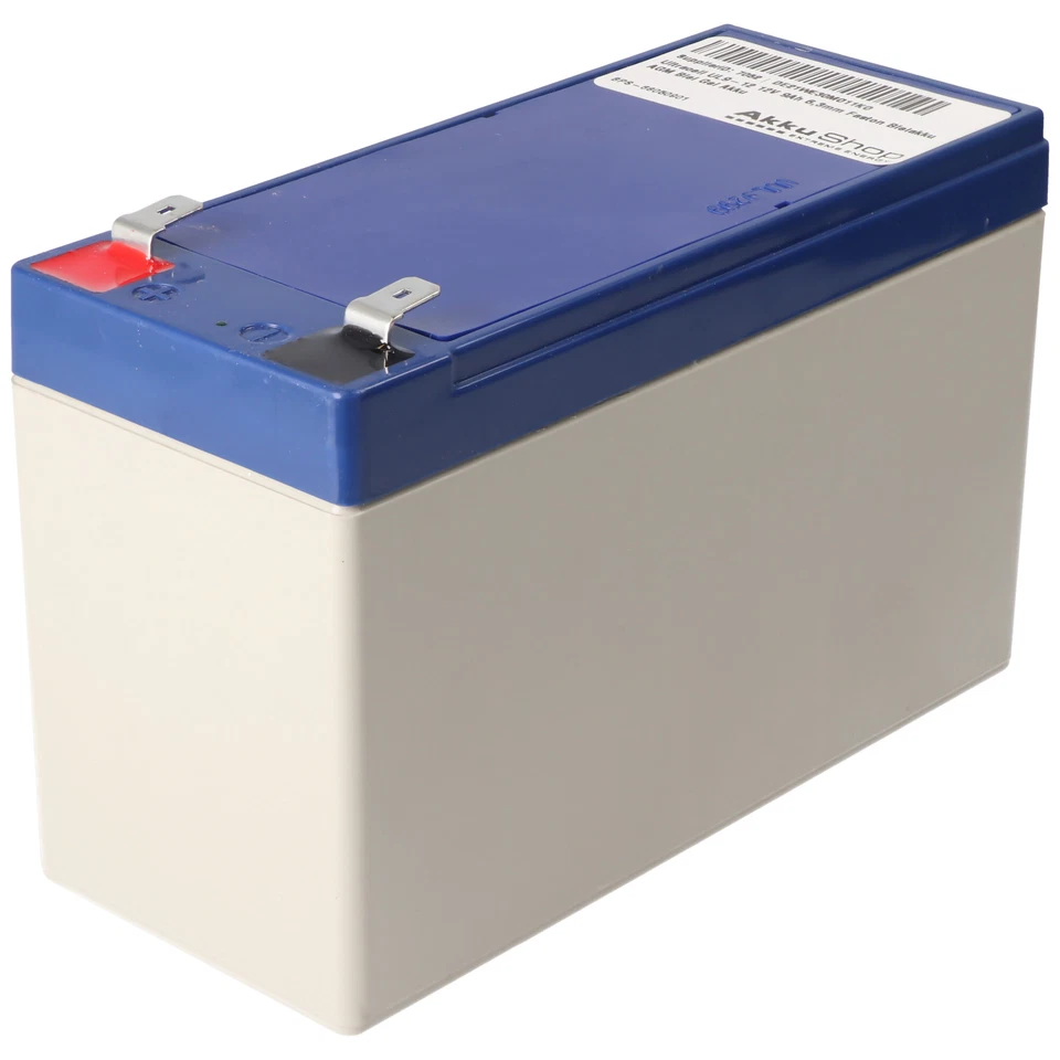 KUNG LONG Batería adecuada para Teufel Rockster Air 12Volt 36W batería de plomo con 9Ah, 6,3mm Faston