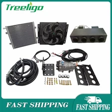 12V Electric Cooling Only Air Conditioner Universal Underdash Auto Car A/C Kit
