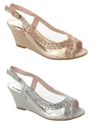 low wedge sandals wedding