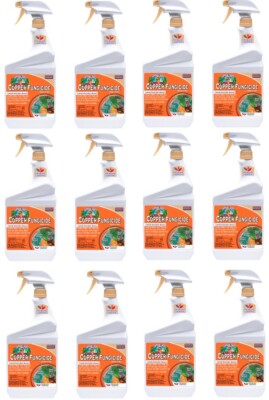 Bonide 775 32 oz Ready To Use Copper Fungicide Garden Disease Spray - Pack of 12