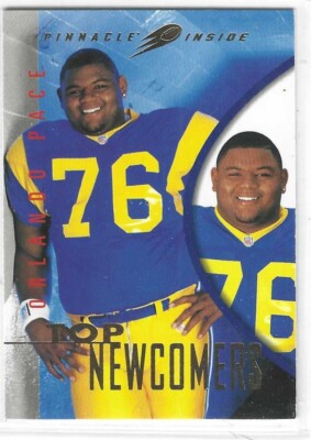 1997 Pinnacle Inside #123 Orlando Pace RC St Louis Rams  Ohio State HOF
