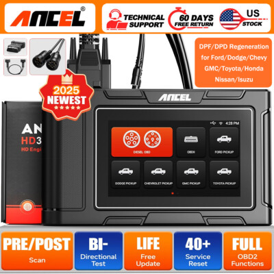 ANCEL HD3500 Pickup Truck Scanner for Ford/Dodge/Chevy/GMC/Toyota/Honda/Nissan