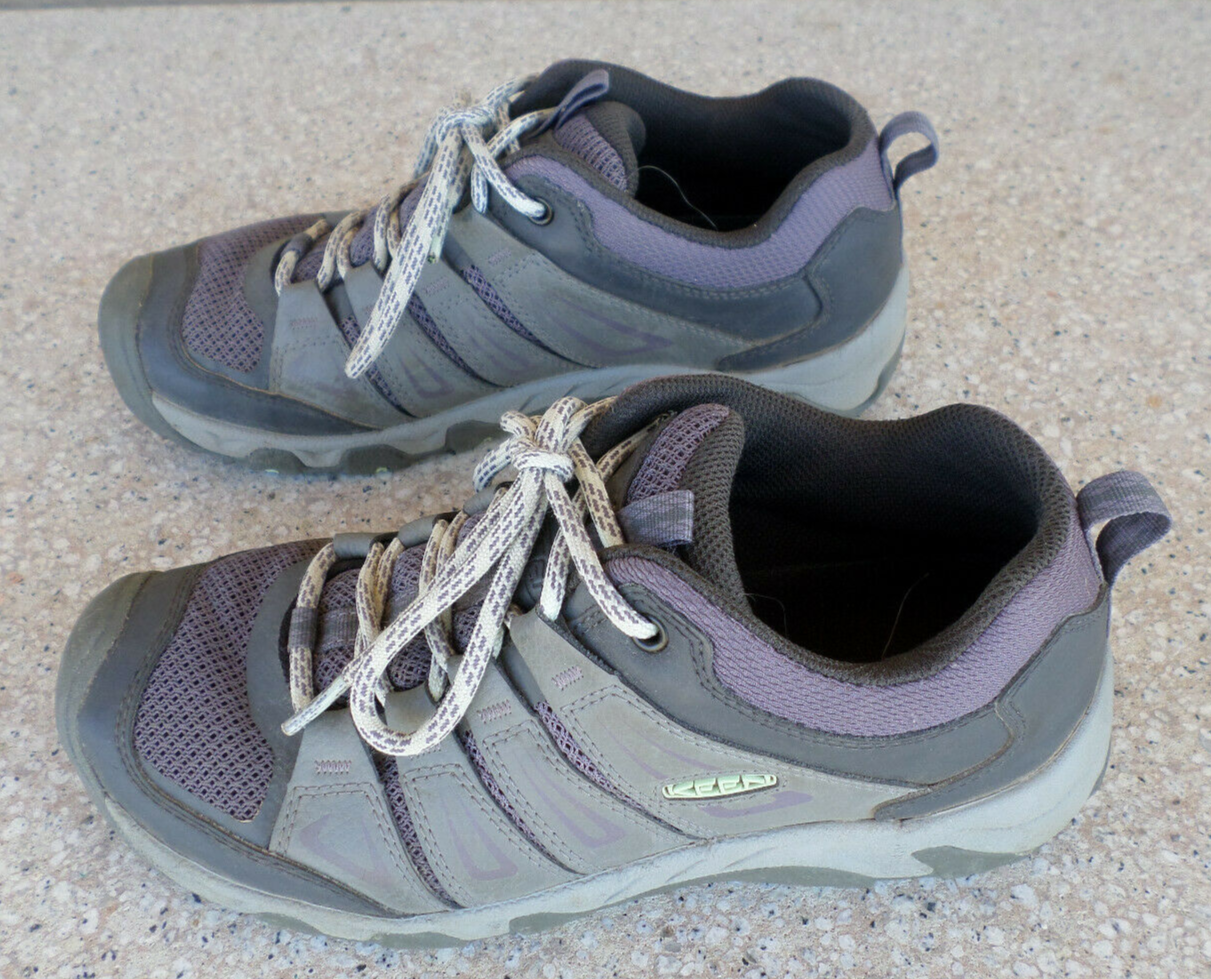 Scarpe da trekking KEEN grigie in pelle e rete. Donna 8 (38 5 euro)