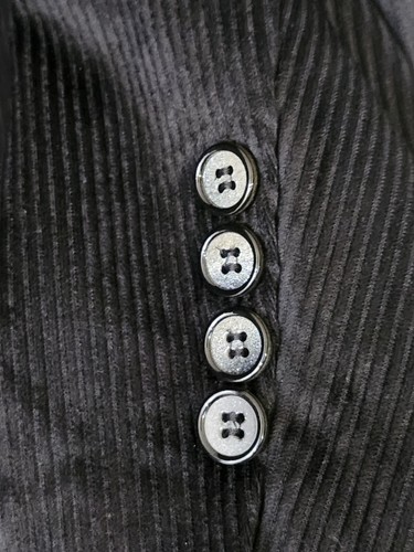 WZIKAI Men's Casual Corduroy Blazer Jacket One Button Work Wear Sport Coat Med - Picture 4 of 4