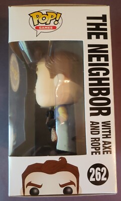 FUNKO POP! GAMES ~ THE NEIGHBOR W/ AXE & ROPE #262 ~ 2017 GAMESTOP