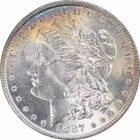 1887 Morgan Silver Dollar Choice BU Toned Uncertified #1039