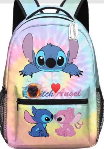 Cartoon Stitch School Backpack Laptop Bags Kids Handbag Travel Bag Teenagers Bag - Picture 20 of 56