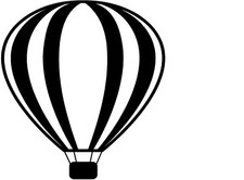 New Hot Air Balloon Vinyl Car Window Decal You Pick The Size Color