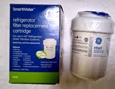 Genuine GE SmartWater MWF Refrigerator Filter Replacement 2X NEW SEALED