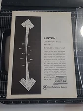 Bell Telephone System Print Ad 1962 8x11 Vintage 