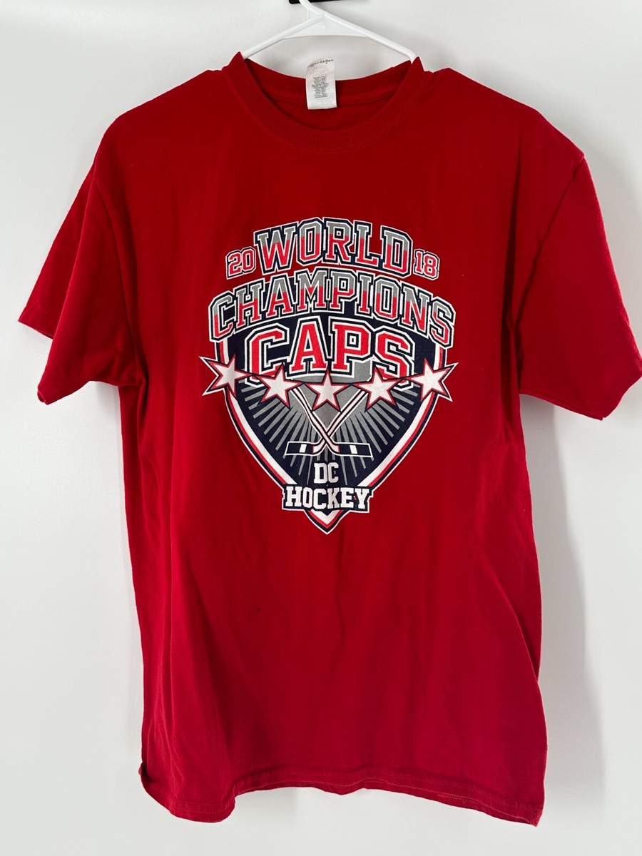 Washington Capitals 2018 World Champions Red T-Shirt DC Hockey