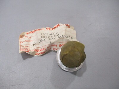 NOS Kawasaki OEM Oil Tank Cap Gasket B 1966-1967 J1TL J1TRL 1966 D1 52004-001