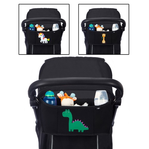 BTR Black Neoprene Buggy Organiser Pram 