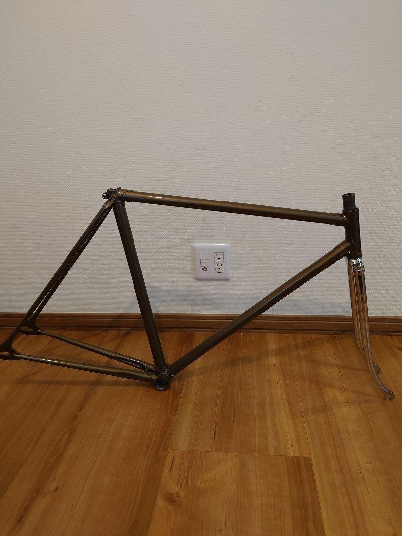 Chromoly Fixed Gear Frame with Polished Fork &ndash; Retro Desig