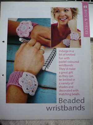 Beaded Wristbands Pattern from Art of Knitting Magazine