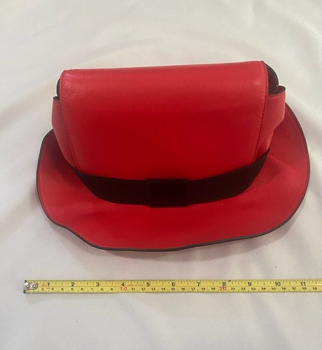 SS22 MOSCHINO Couture Jeremy Scott Red Hat Shaped Shoulder Wristlet Bag - Picture 14 of 15