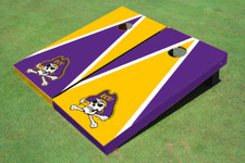 East Carolina University Alternating Triangle Cornhole Boards