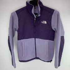 The North Face TNF Denali Polartec Light Purple Fleece Full Zip Jacket Womens XS