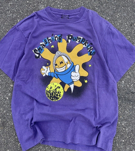 T-shirt Vintage Smashing Pumpkins 1992 Starla Astronaut - Taille XL Violet - Occasion