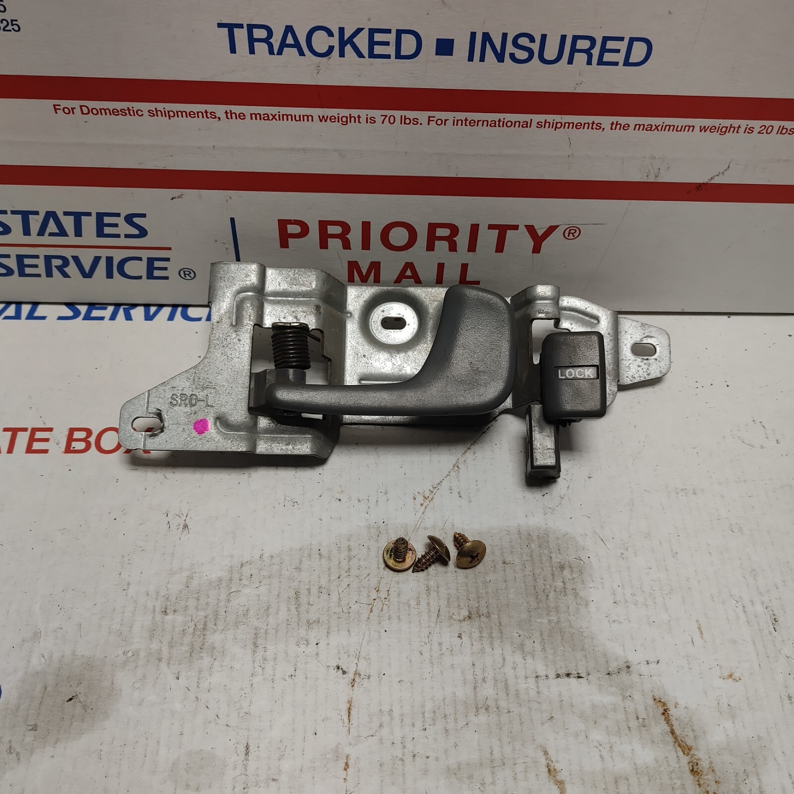 1992 - 1995 HONDA CIVIC 2 DR FRONT DRIVER LEFT INTERIOR DOOR HANDLE OEM 93 94