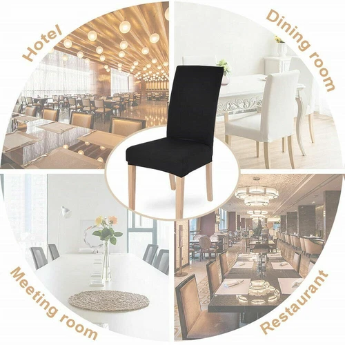 Dining Chair Cover Stretch Seat Covers Spandex Washable Banquet Wedding Party - Picture 19 of 71