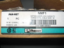PANDUIT PAN-NET NMF1 NETMANAGER HORIZONTAL CABLE MANAGER 19" BLACK NEW
