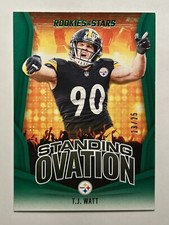 2023 Rookie & Stars Standing Ovation T.J. Watt /25 Green Pittsburgh Steelers SSP