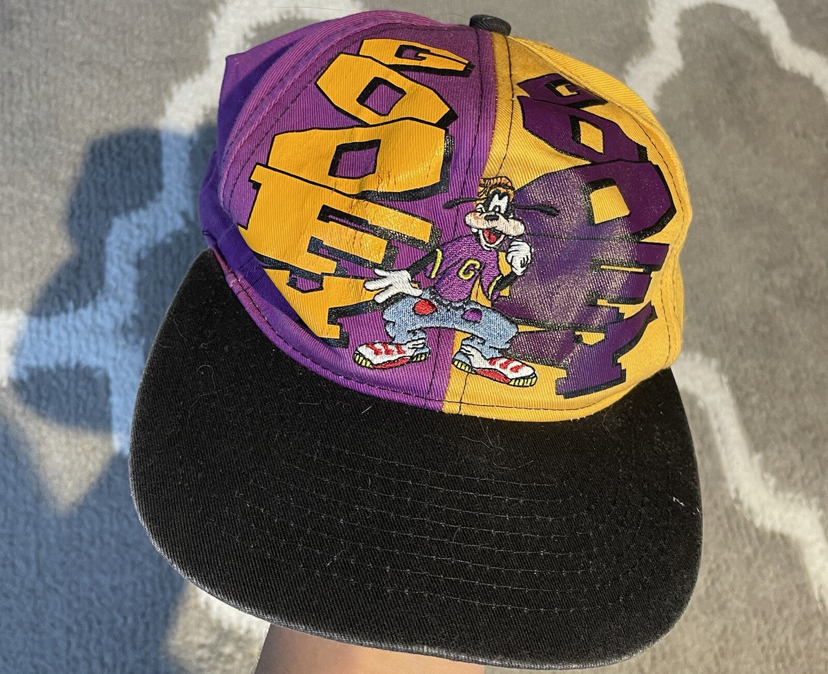 vintage disney goofy hat 90s hip hop colorblock